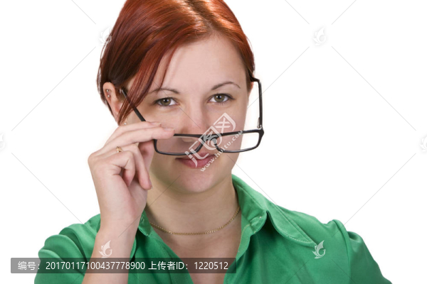 戴眼鏡的女孩