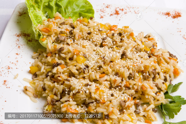 在白盤羊肉Pilau