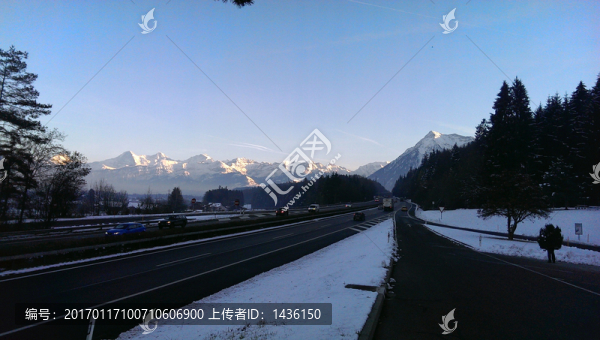 雪景,,雪山