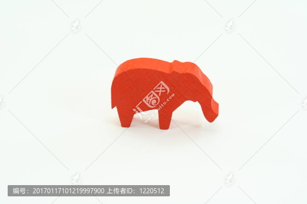紅色的木制