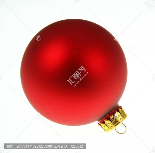 純紅色的圣誕玩具