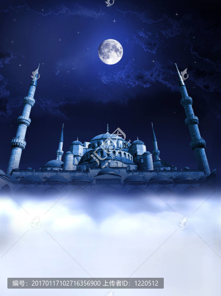 清真寺夜晚的天堂