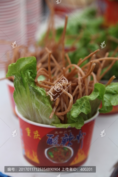 酸辣粉食材