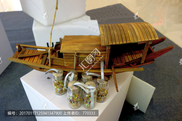 小木船,船,玩具,工藝品