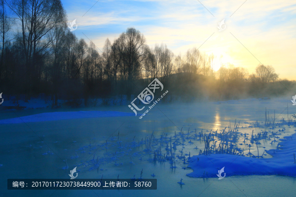 冰河朝陽景觀