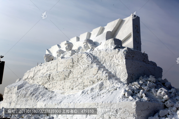 雪雕,雪,冬天