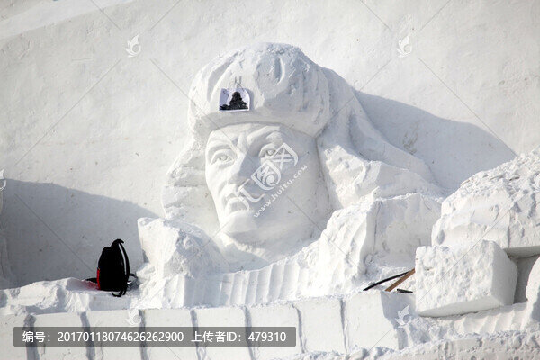 雪雕,雪,冬天