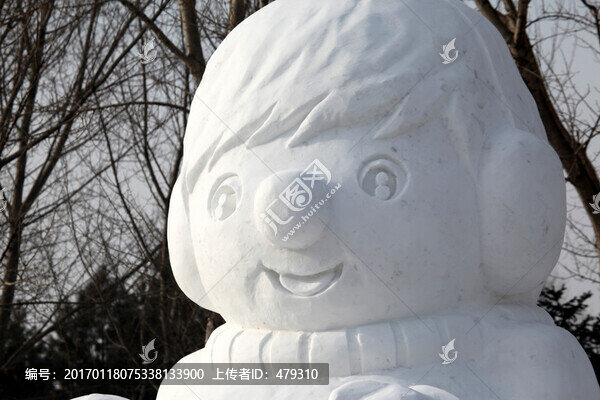 雪雕,雪,冬天