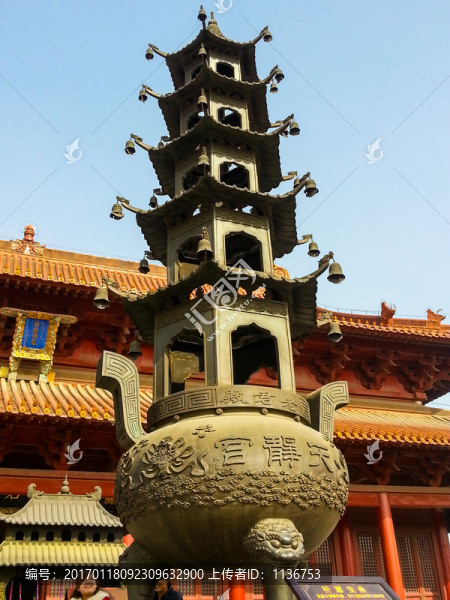 天靜宮青銅塔,鼎