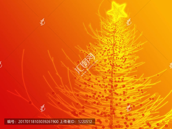 閃閃發(fā)光的圣誕樹圖