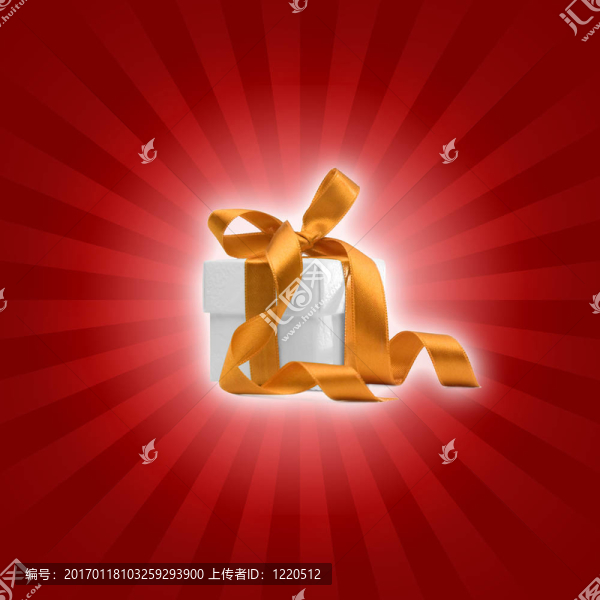 具有紅色背景的禮品盒
