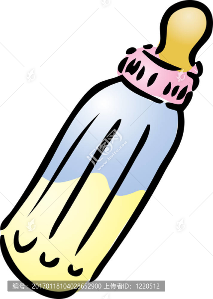 牛奶瓶的插圖