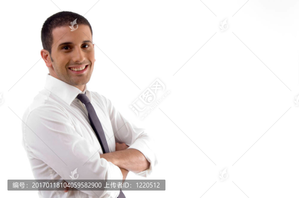 英俊的年輕律師的姿勢(shì)