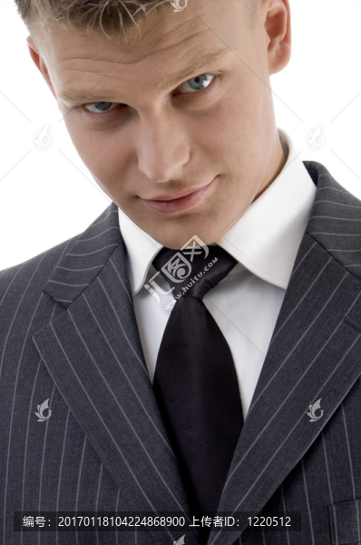 年輕商人的特寫(xiě)