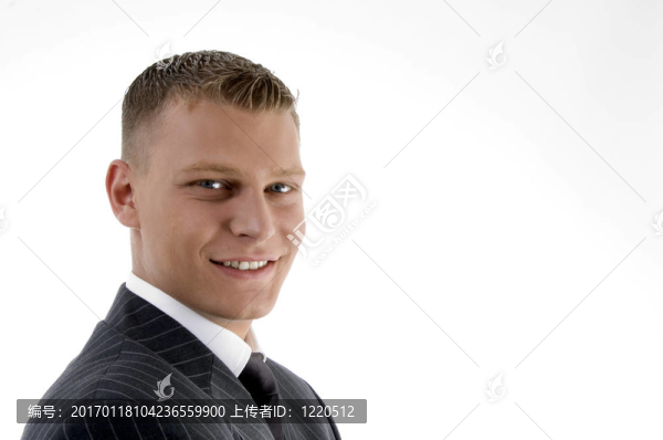 微笑年輕經(jīng)理