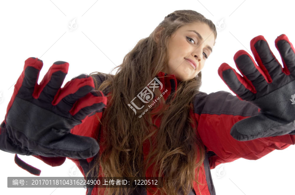 美麗的女性開放的手掌