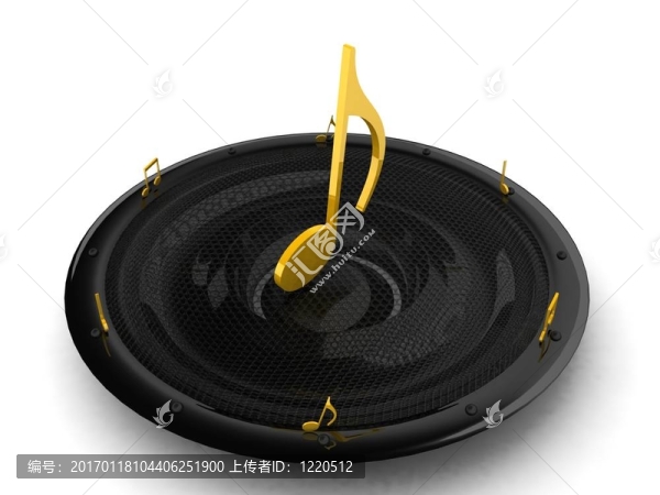 揚(yáng)聲器上的音符