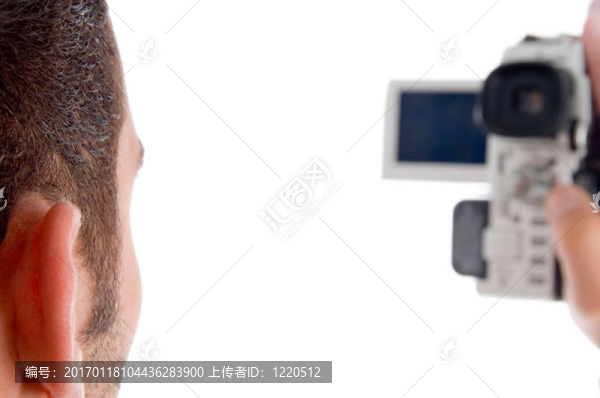 專業(yè)男子錄音與方便凸輪