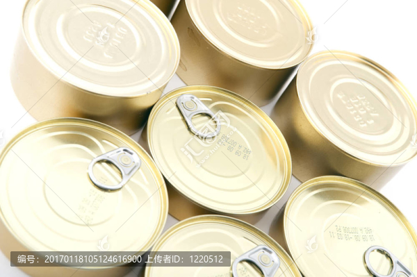 錫罐頭食品的特寫(xiě)