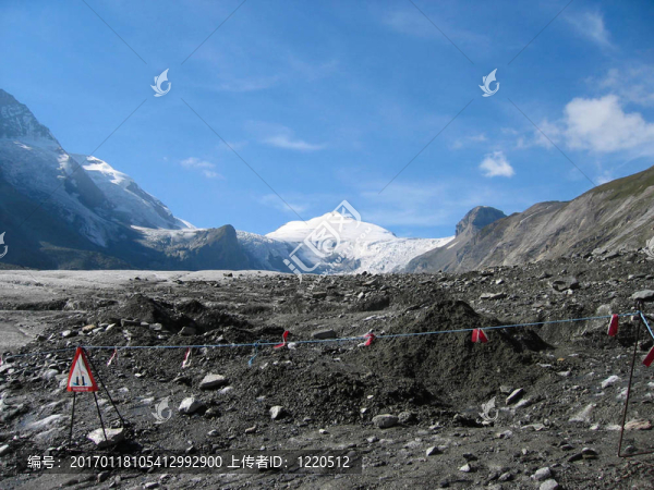 冰川頂部的看法