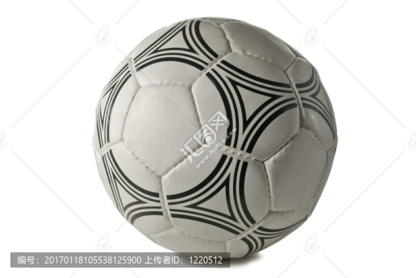 足球；白色背景