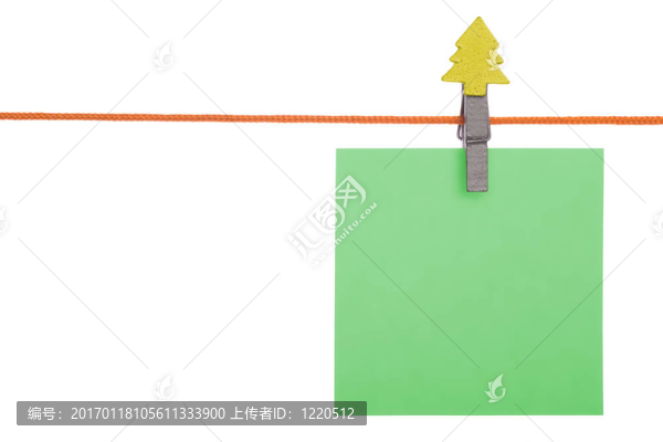 晾衣繩上的紙頁