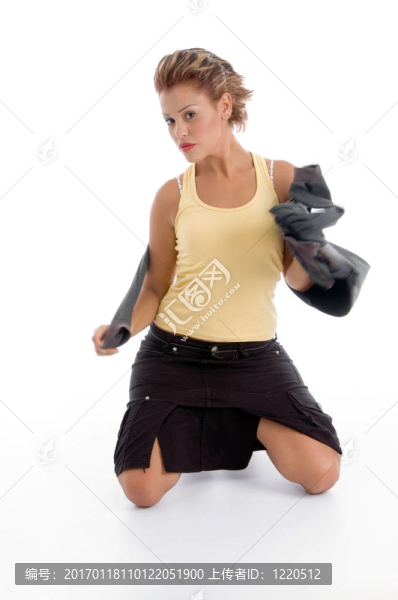 美女與外套的美女