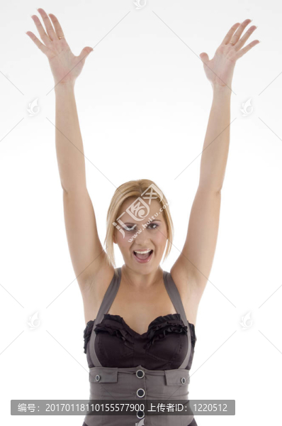 女性手