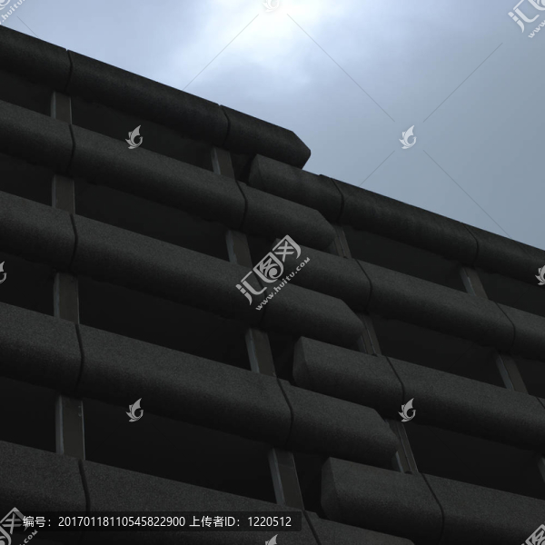舊黑暗的現(xiàn)代建筑