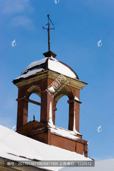 炮塔；風(fēng)向標(biāo)；天空