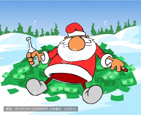 錢(qián)山上的圣誕老人-匯圖網(wǎng) www.fosd68.com 錢(qián)山上的圣誕老人