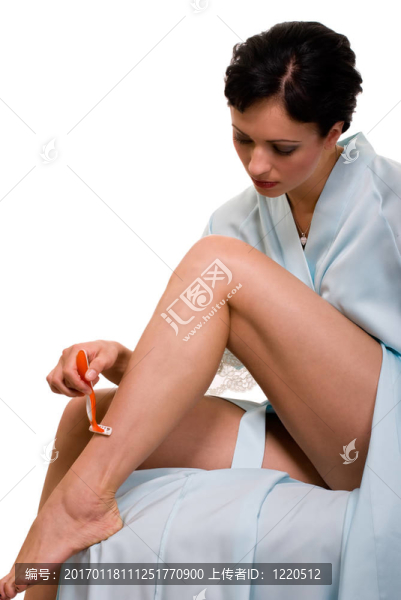 女人剃腿
