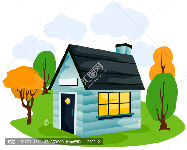 卡通房子-匯圖網(wǎng) www.fosd68.com 卡通房子