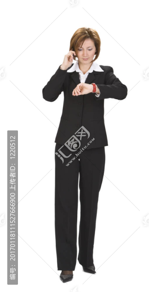 忙碌的商人