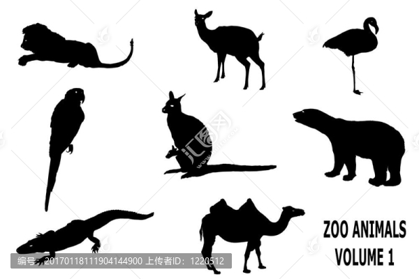 動物園動物剪影