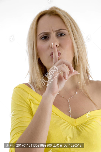 性感的女人教你保持沉默