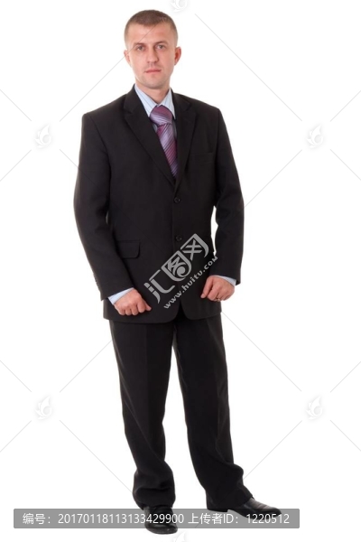 嚴肅的年輕商人