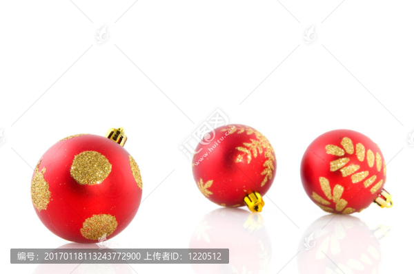紅色的圣誕球
