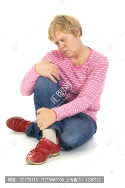 老年抑郁的女人