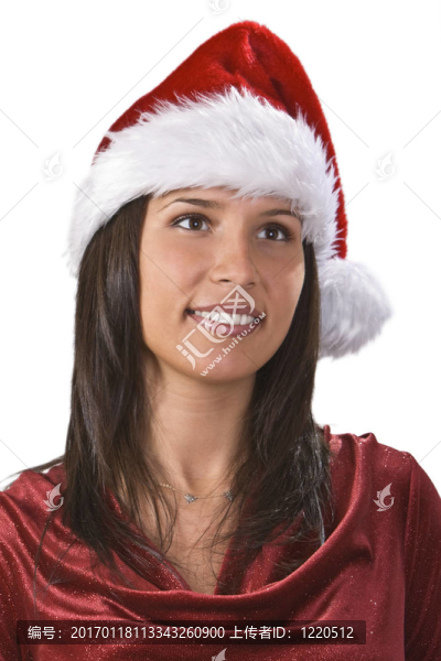 Santa女孩的畫像