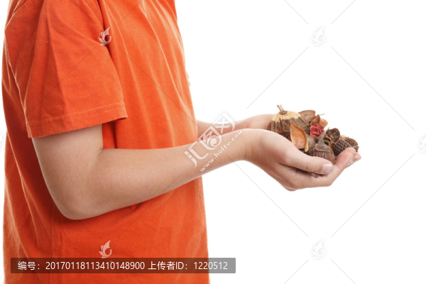 布什手里拿著芬芳的花香