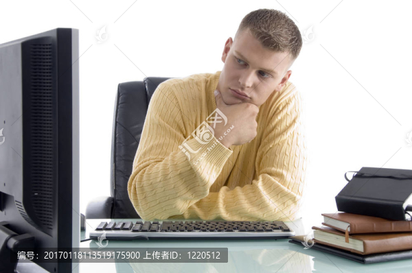 思考的人，而在屏幕上