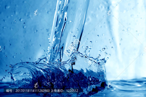 水濺濕了