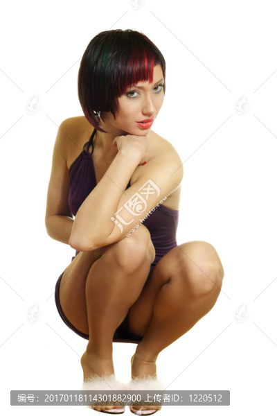 美麗時尚的女孩