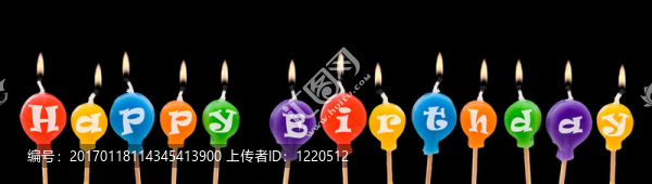 快樂的生日蠟燭