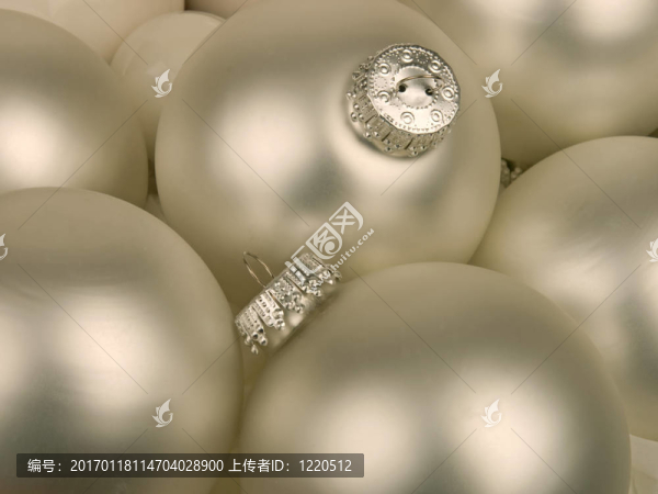 銀色圣誕飾品