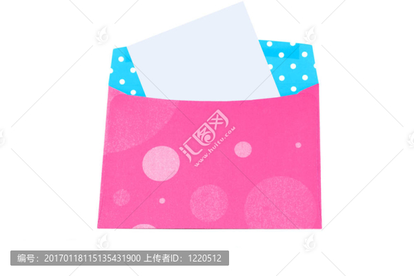 帶有空白票據(jù)的生日信封