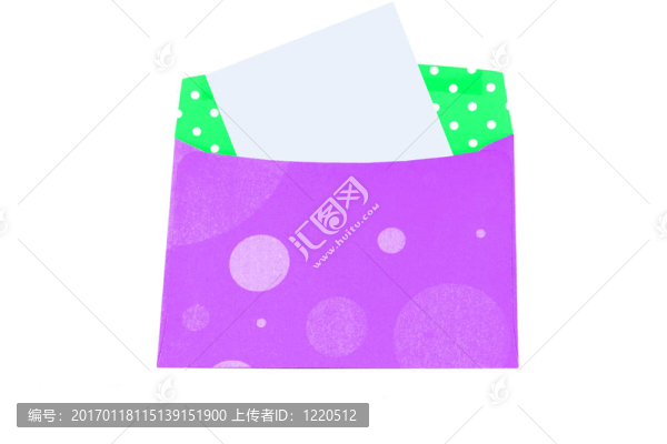 帶有空白票據(jù)的生日信封