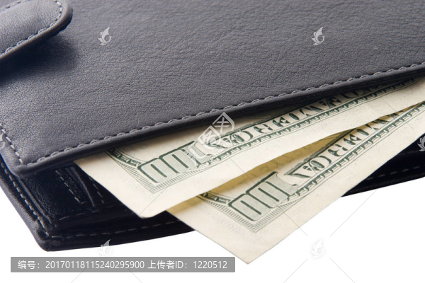 帶錢的黑色錢包