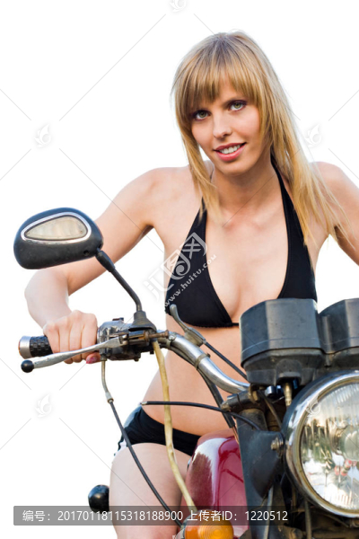 摩托車上的女人